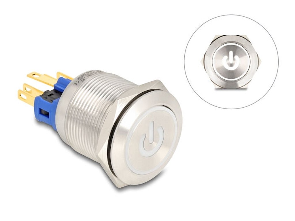 DeLOCK 22051 trykknap panel Sølv