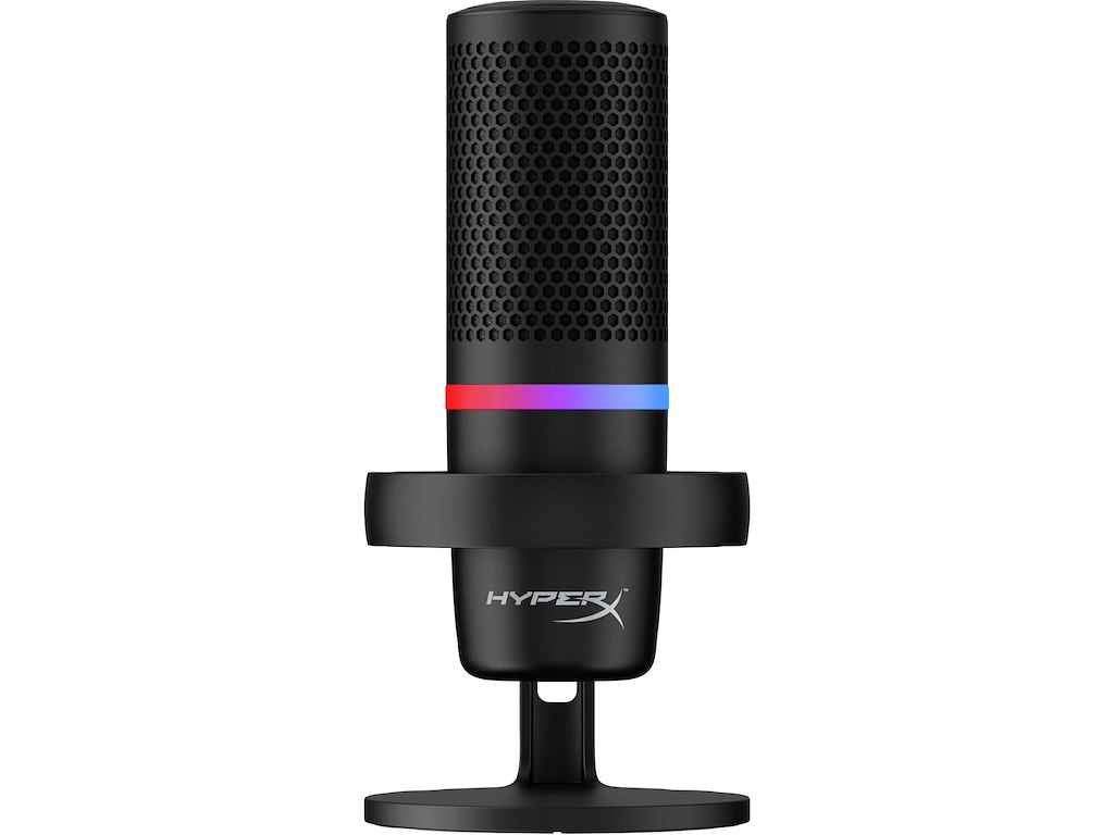 HyperX DuoCast ─ USB-mikrofon (sort) ─ RGB-lys