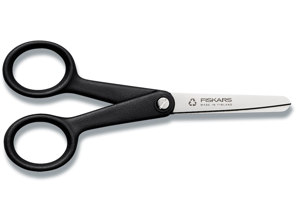 Saks, Hobbysaks, Højrehåndet, 13 cm, Sort, Fiskars Functional Form ReNew 