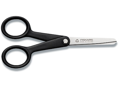 Saks, Hobbysaks, Højrehåndet, 13 cm, Sort, Fiskars Functional Form ReNew 