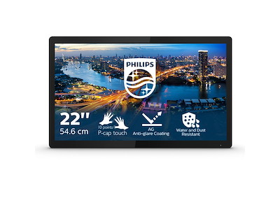 Philips B Line 222B1TFL/00 computerskærm 54,6 cm (21.5") 1920 x 1080 pixel Fuld HD LED Berøringsskærm Sort