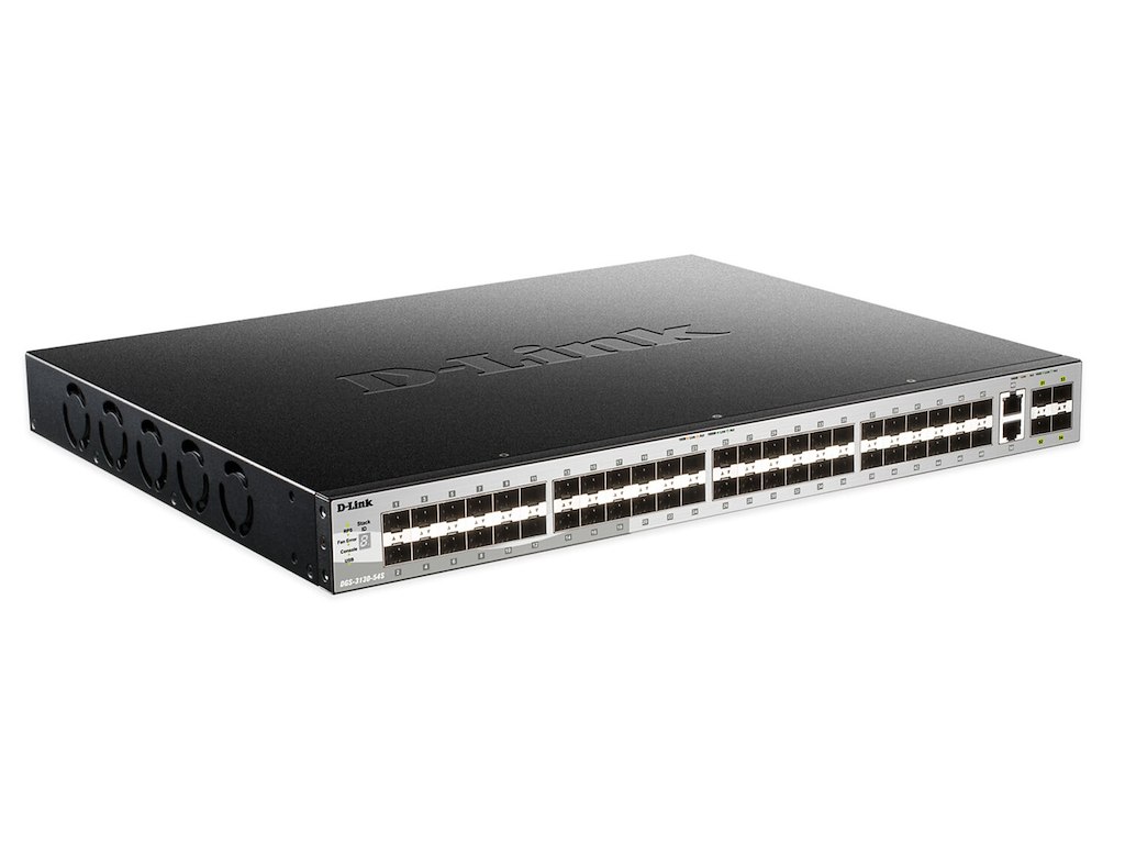 D-Link DGS-3130-54S Administreret L3 Sort, Grå