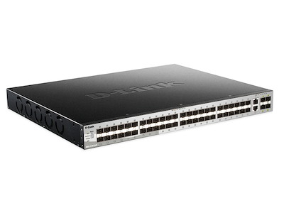 D-Link DGS-3130-54S Administreret L3 Sort, Grå