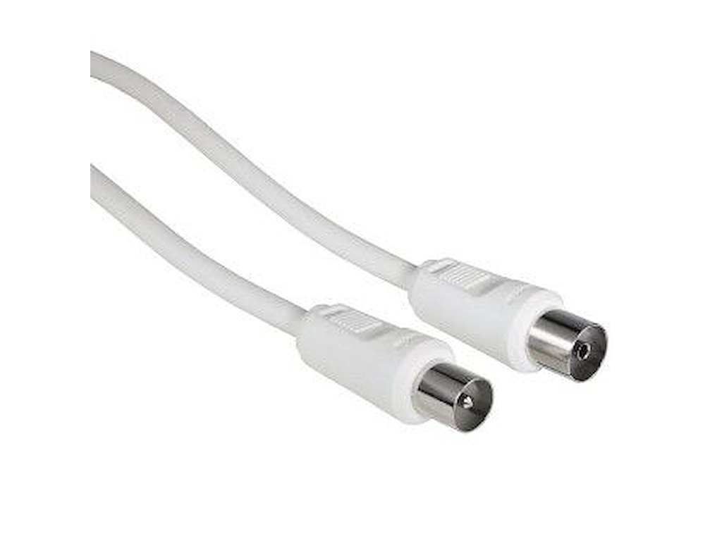 Hama 00011906 koaxial kabel 5 m Coaxial M Coaxial FM Hvid
