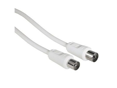 Hama 00011906 koaxial kabel 5 m Coaxial M Coaxial FM Hvid