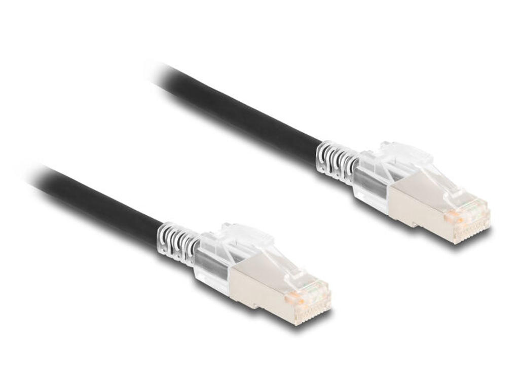 DeLOCK 80258 netværkskabel Sort 5 m Cat6a S/FTP (S-STP)