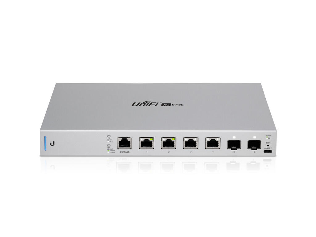 Ubiquiti UniFi US-XG-6POE netværksswitch Administreret 10G Ethernet (100/1000/10000) Strøm over Ethernet (PoE) 1U Grå