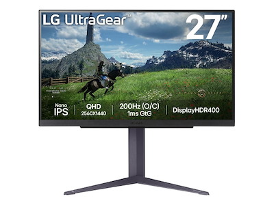 LG 27GS85QX-B computerskærm 68,6 cm (27") 2560 x 1440 pixel Quad HD LCD Sort