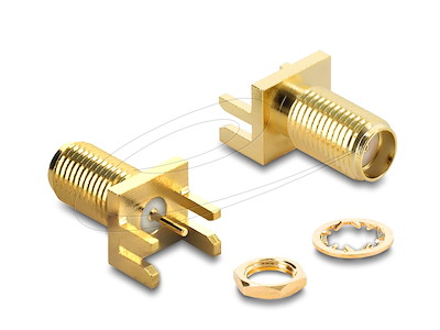 DeLOCK 67412 kabel kønsskifter SMA Guld