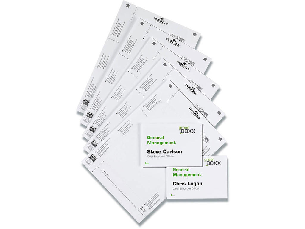 INFO SIGN Ekstra indstik149x105,5mm A6 Hvid På A4-ark