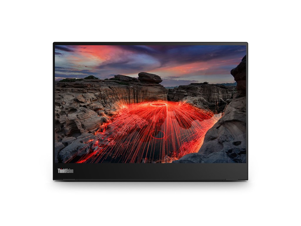Lenovo ThinkVision M14t computerskærm 35,6 cm (14") 2240 x 1400 pixel 2.2K LED Berøringsskærm Sort