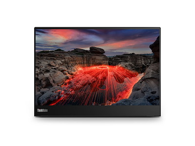 Lenovo ThinkVision M14t computerskærm 35,6 cm (14") 2240 x 1400 pixel 2.2K LED Berøringsskærm Sort