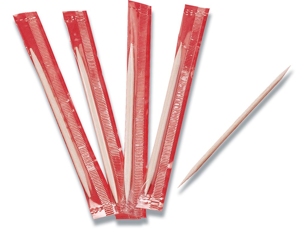 Tandstikker, Træ, 6.5 cm, 1.000 stk, 