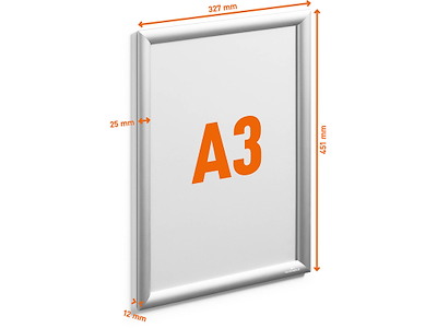 Klikramme, Aluminium, A3, Alu, Durable OUTDOOR