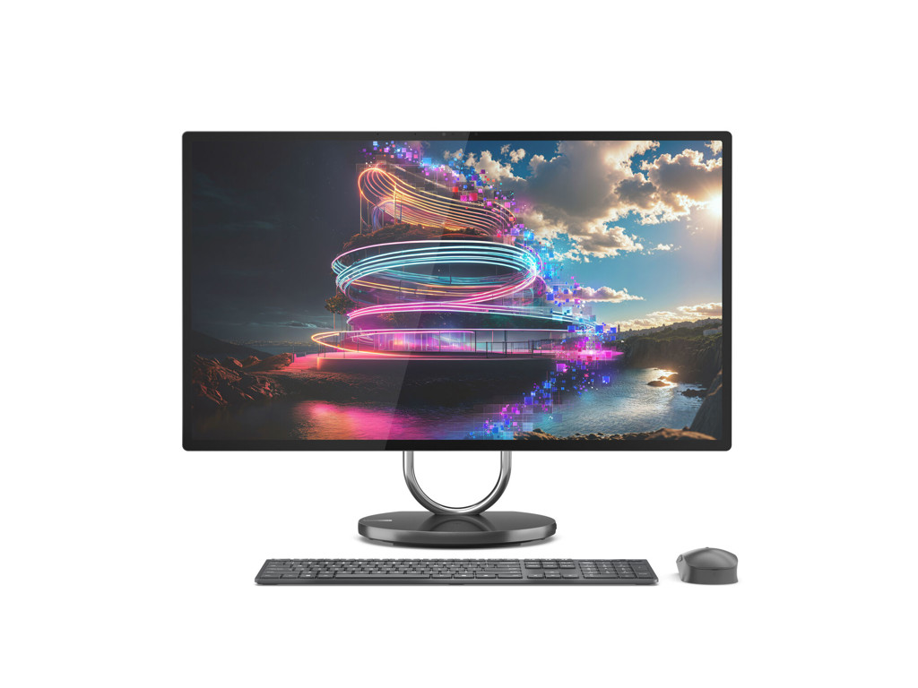 Lenovo Yoga AIO 32ILL10 Intel Core Ultra 7 258V 80 cm (31.5") 3840 x 2160 pixel All-in-One PC 32 GB LPDDR5x-SDRAM 1 TB SSD NVIDIA GeForce RTX 4050 Windows 11 Pro Wi-Fi 7 (802.11be) Grå