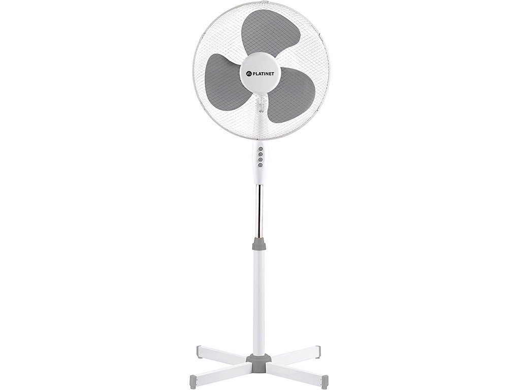 Ventilator til gulv, Ø40 cm, 120 cm, 3 hastigheder, Platinet