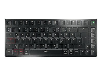 CHERRY KW X ULP 2.0 MINI tastatur Hjemme/kontor USB + RF Wireless + Bluetooth QWERTZ Tysk Sort