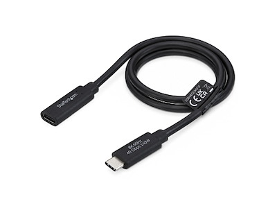 StarTech.com USB440GCMCF2F USB-kabel USB4 Gen 3x2 0,6 m USB C 40 Gbit/sek. 240 W Sort