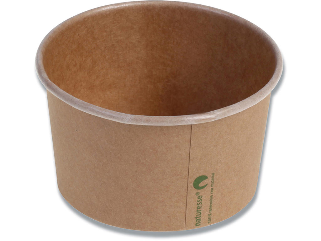 Isbæger, Rund, 360 ml, Ø10.5x6 cm, 50 stk, naturesse 