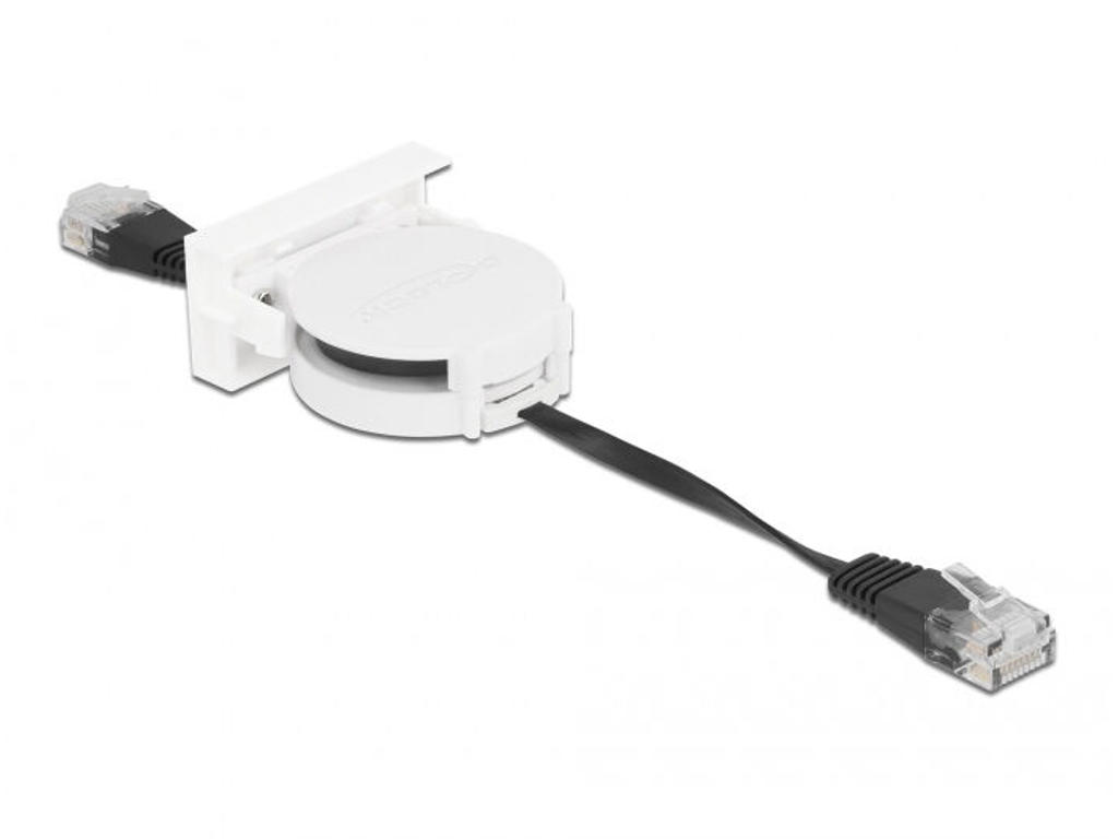 DeLOCK 81361 netværkskabel Sort, Hvid 0,62 m Cat5e SF/UTP (S-FTP)