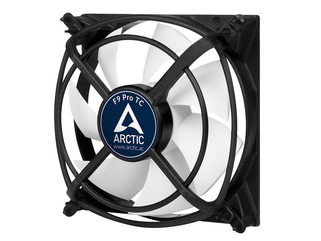 ARCTIC F9 Pro TC Computerkabinet Ventilator 9,2 cm Sort, Hvid