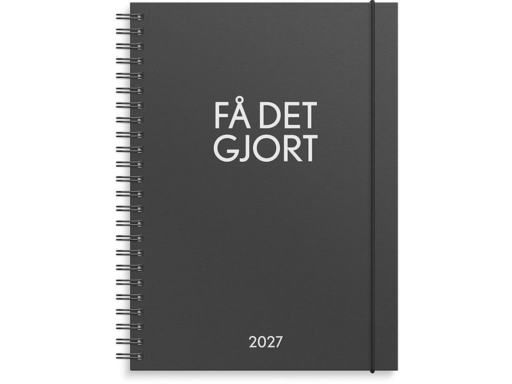 Kalender, 2027, ''Få det gjort'', 1 uge pr. opslag, Sort, Mayland