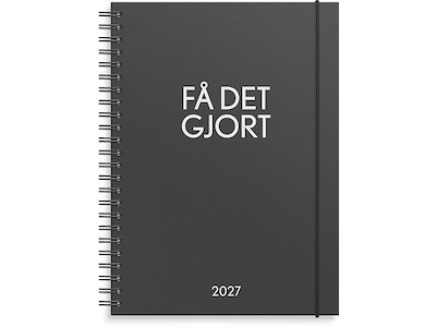 Kalender, 2027, ''Få det gjort'', 1 uge pr. opslag, Sort, Mayland