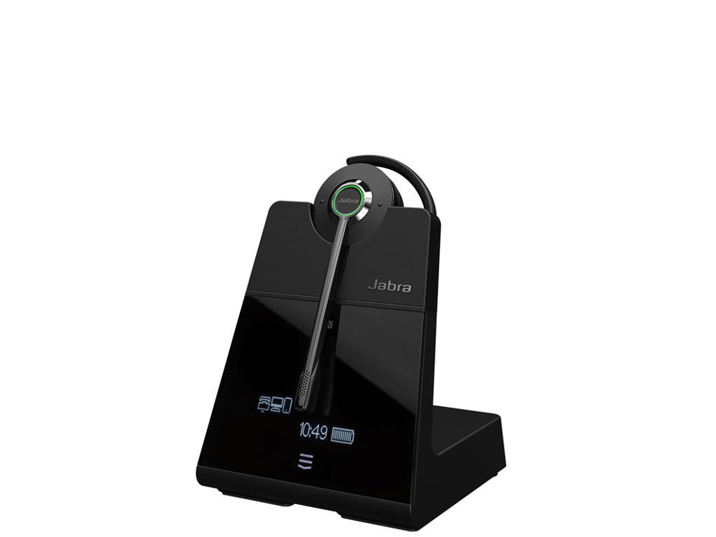 Jabra Engage 75 Headset Trådløs Halsbånd, Ørekrog, Headset Kontor/Callcenter Bluetooth Sort