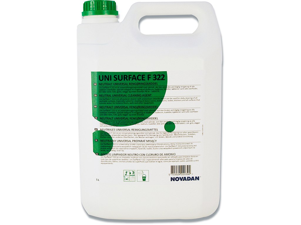 Universalrengøring Uni Surface F322 t/overflader 5L