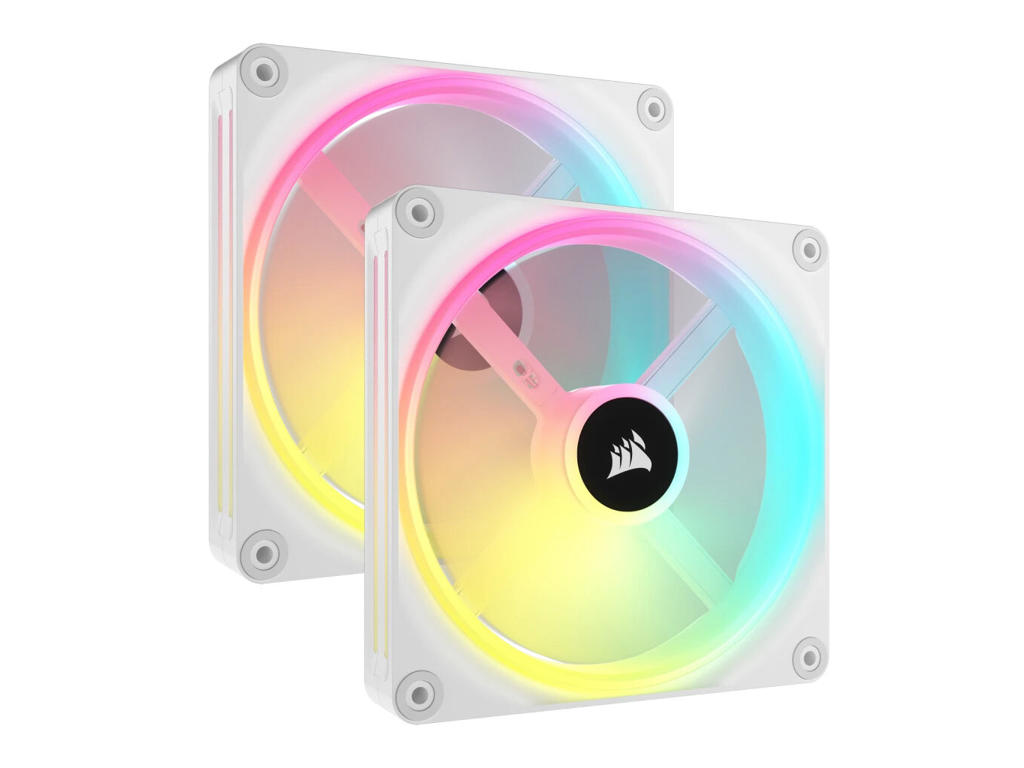 Corsair iCUE LINK QX140 RGB Computerkabinet Ventilator 14 cm Hvid 2 stk
