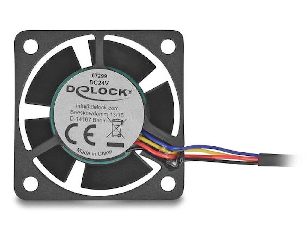 DeLOCK 67299 Computerkølesystem Computerkabinet Ventilator 4 cm Sort 1 stk