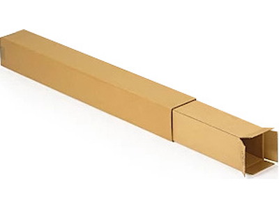 Teleskopkasse, 100x100x2.000 mm, Bølgepap, 1 stk