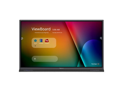Viewsonic IFP7552-1B skilte display Interaktivt fladpanel 190,5 cm (75") LCD Wi-Fi 400 cd/m² 4K Ultra HD Sort Berøringsskærm Indbygget processer Android