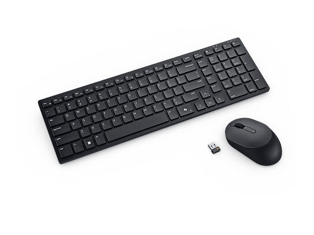 DELL KM555 tastatur Mus inkluderet Universel RF trådløs + Bluetooth QWERTY Spansk Sort