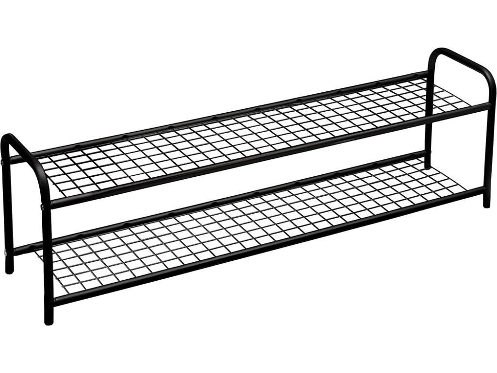 Skohylde, Emelie, L=1200 mm sort/sort dobbelt usamlet, Essem Design DK