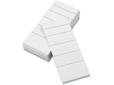 Rygetiketter, Til bred brevordner, 50x112 mm, 100 stk
