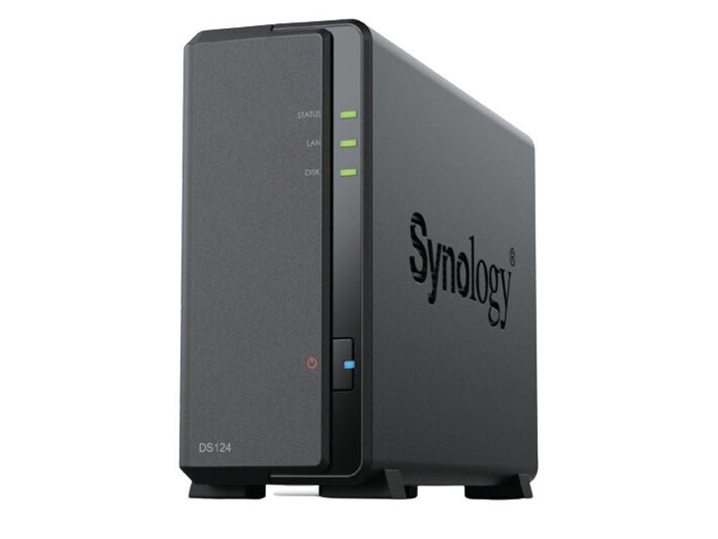Synology DiskStation DS124 NAS & lagringsserver Desktop Realtek RTD1619B 1 GB DDR4 0 TB DiskStation Manager Sort