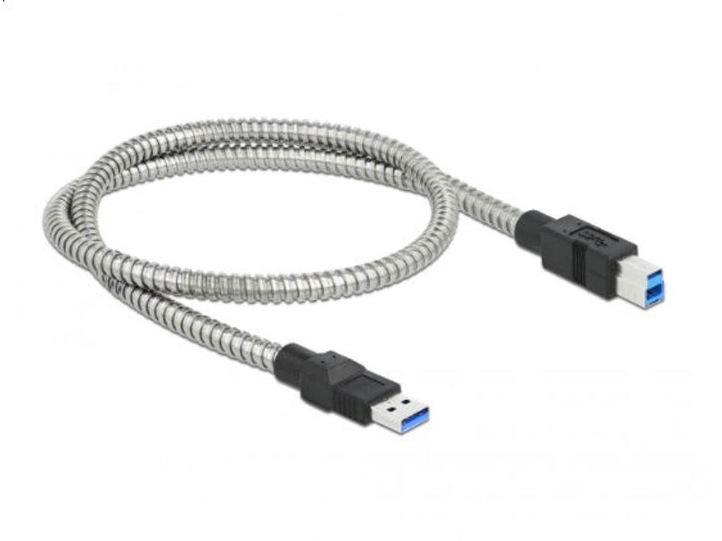 DeLOCK 86777 USB-kabel USB 3.2 Gen 1 (3.1 Gen 1) 0,5 m USB A USB B Sølv