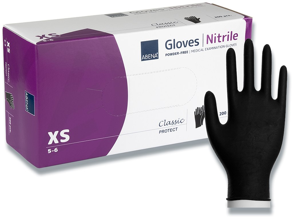 Engangshandsker, Nitril, X-Small, 200 handsker, Abena Classic Protect 