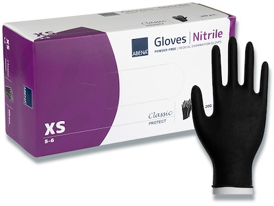 Engangshandsker, Nitril, X-Small, 200 handsker, Abena Classic Protect 