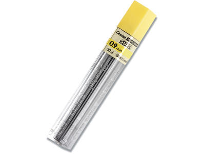 Blyantstifter, 0.9 mm, H, 15 stifter, Pentel Super Hi-Polymer 50-H9