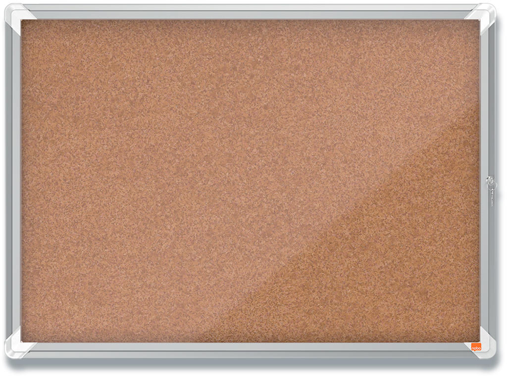 Opslagsskab, 8xA4, Kork, Hængslet låge, Indendørs brug, Nobo Premium Plus