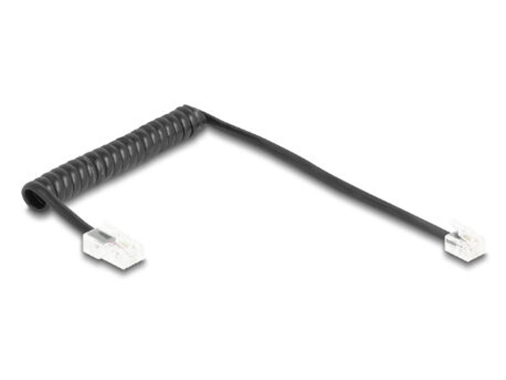 DeLOCK 88442 telefonkabel 1 m Sort