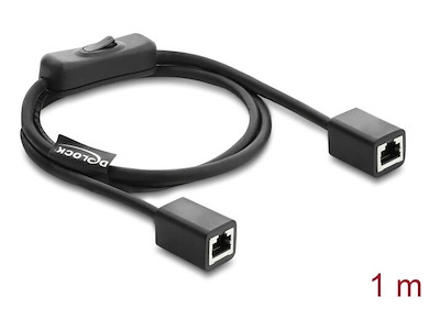 DeLOCK 81566 netværkskabel Sort 1 m Cat6 F/UTP (FTP)
