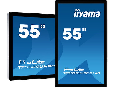 iiyama TF5539UHSC-B1AG skilte display 139,7 cm (55") LED 500 cd/m² 4K Ultra HD Sort Berøringsskærm