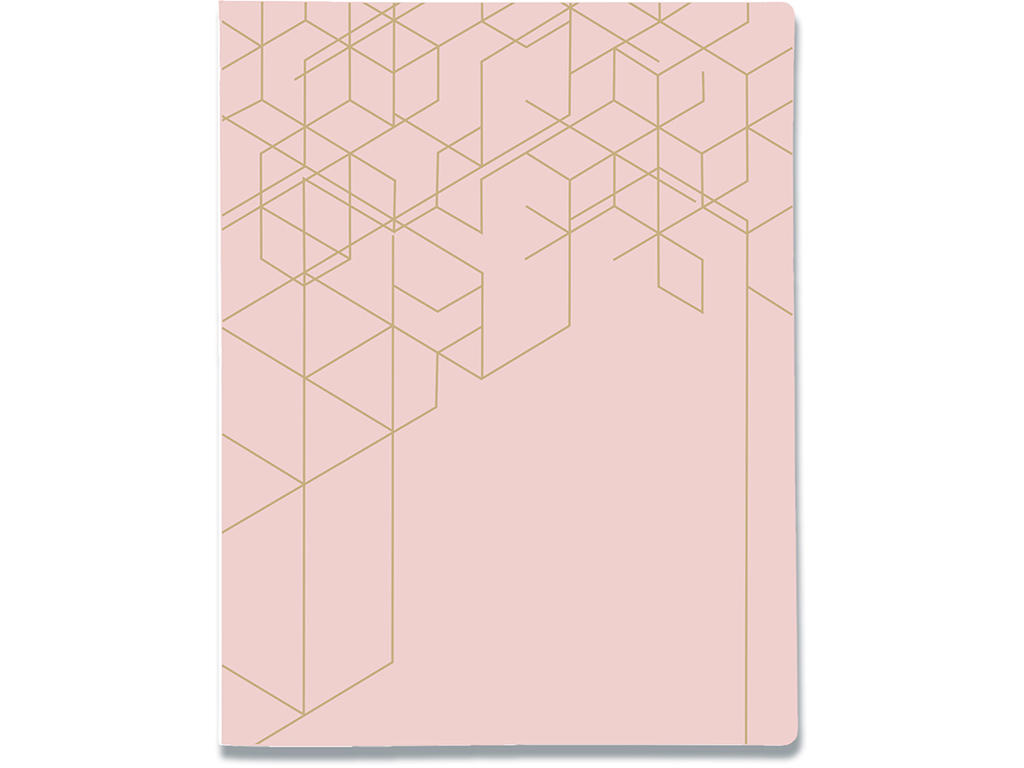 Ringbind, A4, 2 O-ringe, Ø16 mm, 2.5 cm, Dusty Pink, Kozo