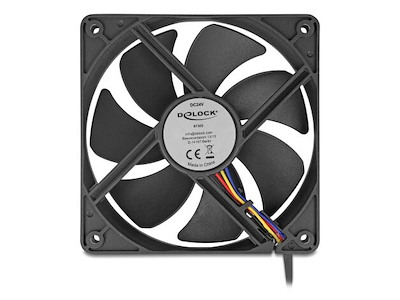 DeLOCK 67303 Computerkølesystem Computerkabinet Ventilator 12 cm Sort 1 stk