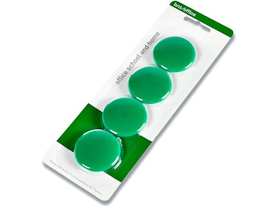 Magneter, Grøn, Ø4 cm, 4 stk, BNT Office 