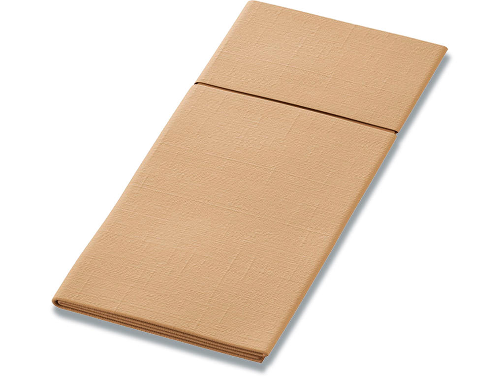 Servietter, Til Bestik, 2 lag, Brun, 40x33 cm, 260 stk, Duni Duniletto Slim Bio Dunisoft EcoEcho