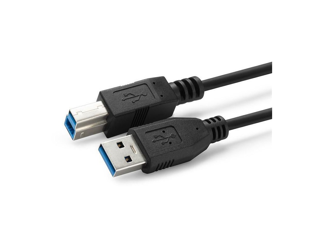 Microconnect USB3.0AB1B USB-kabel USB 3.2 Gen 1 (3.1 Gen 1) 1 m USB A USB B Sort